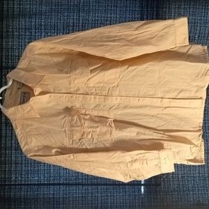 Bimini Bay Outfitters ventilated long sleeve yellow shirt size L mint